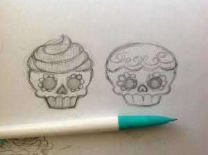 cupcake-skull-sketch-karenwindness